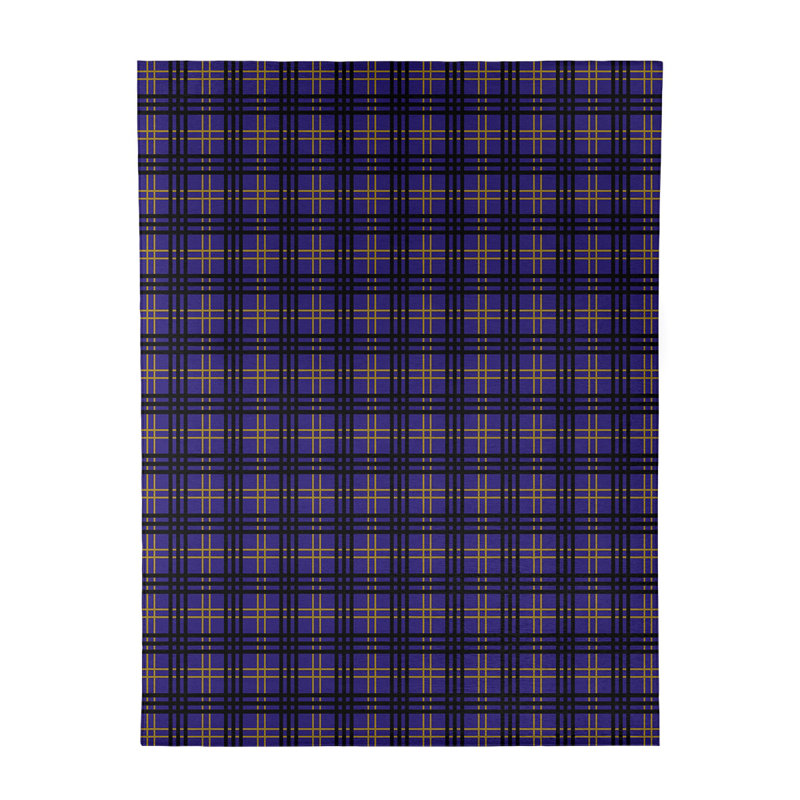 Tapis à carreaux mauve, Rectangle 8 pi x 10 pi