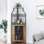 Meuble-bar d'angle avec casier Ã  bouteilles amovible, meuble-bar pour la maison-2082395857