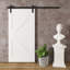 Porte de grange en bois peint avec trousse de quincaillerie d'installation-89112211