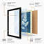 Study in Blue Botanical - Framed Print-1634352830-1634352802