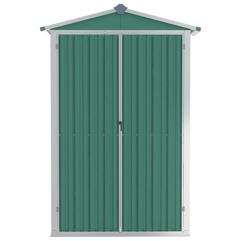 Tubac Garden Shed Galvanised Steel Outdoor Tool Storage Shed, Green