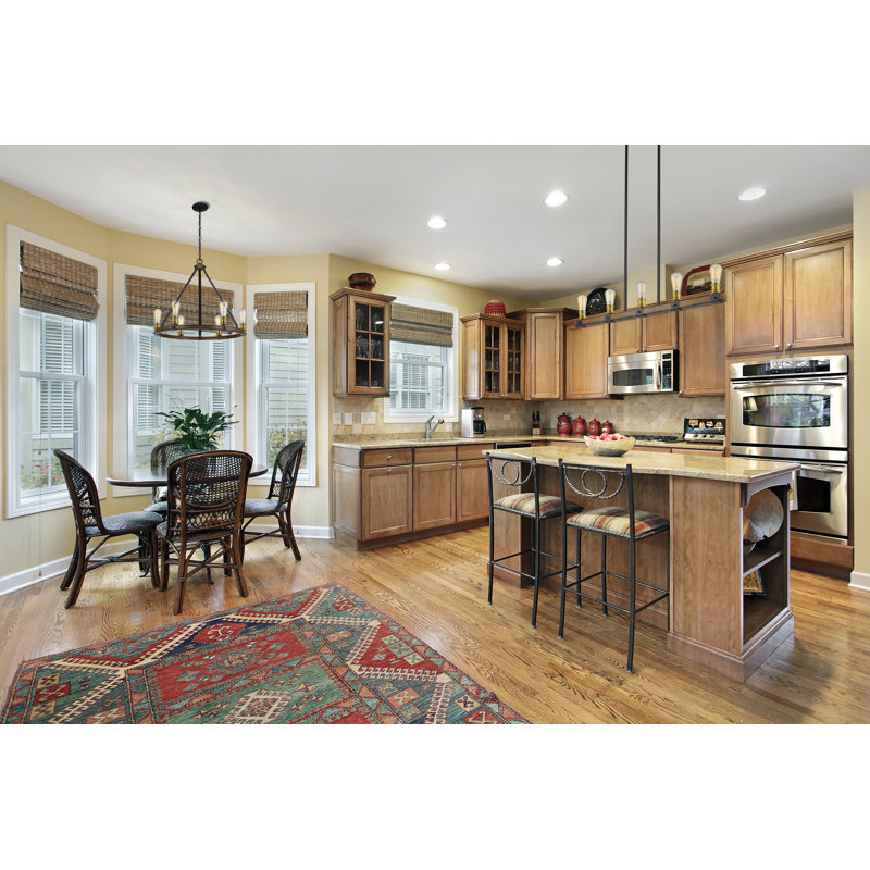 Charles 5 - Light Kitchen Island Pendant, Rustic Mahogany