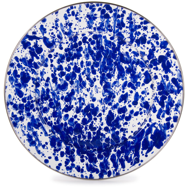 Set Of 2 Cobalt Swirl Chargers