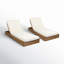 Leite 29.5'' Outdoor Acacia Chaise Lounge Set-1897367050-1897367051