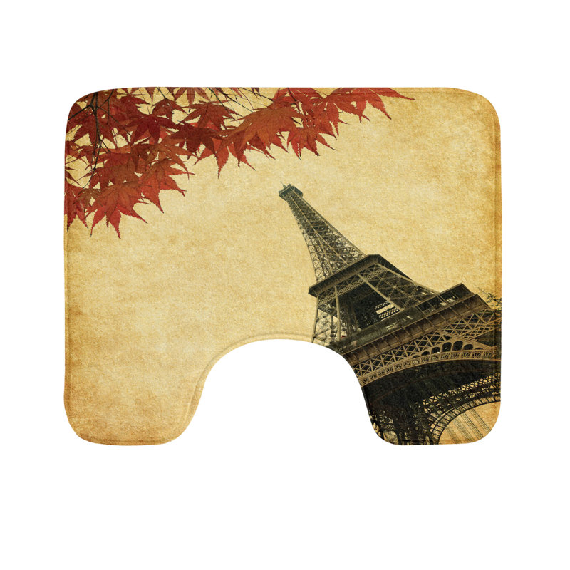 Tapis de salle de bain en forme de U Eiffel Eiffel