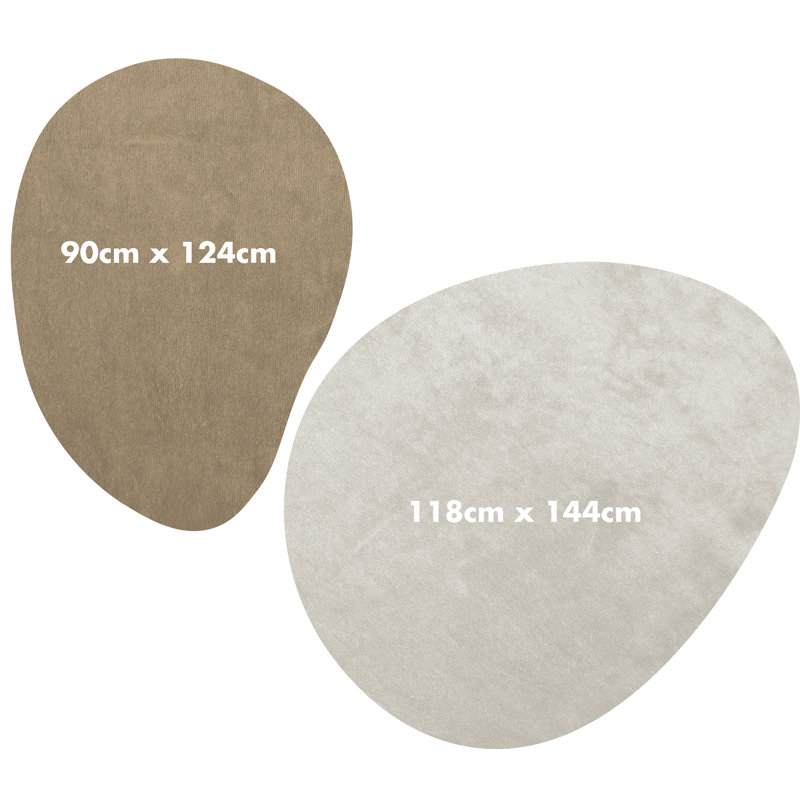 Carlleen Vinyl Machine Printed Area Rug, Rectangle 6'5.2" x 6'4.8"