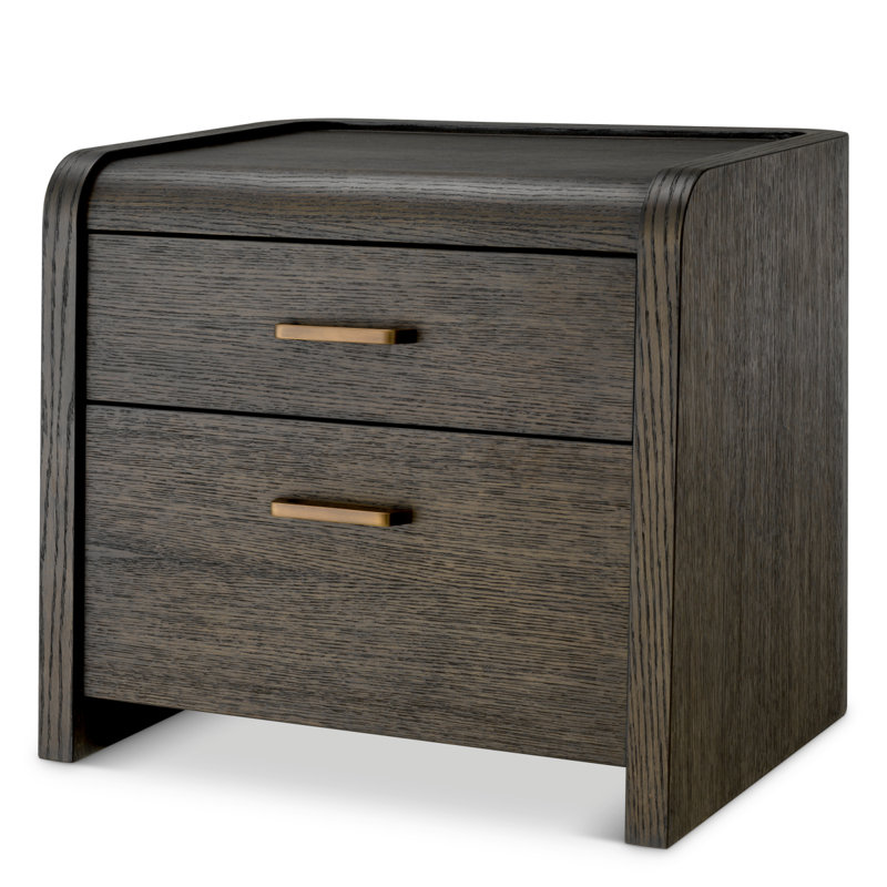 Nightstand Joane, Mocha Oak