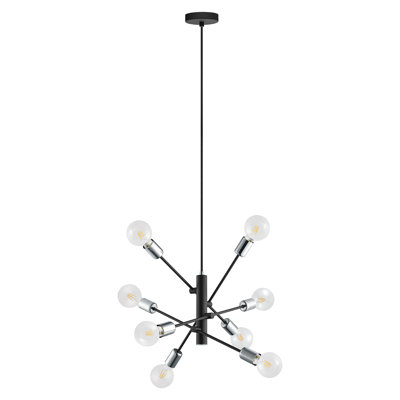 Luminaire suspendu unique à 8 lumières Luc