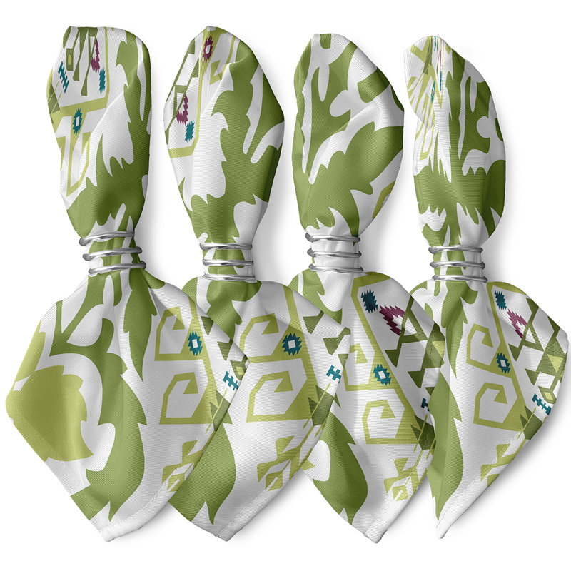 Ensemble de serviettes 4 pièces Alfreda, Vert