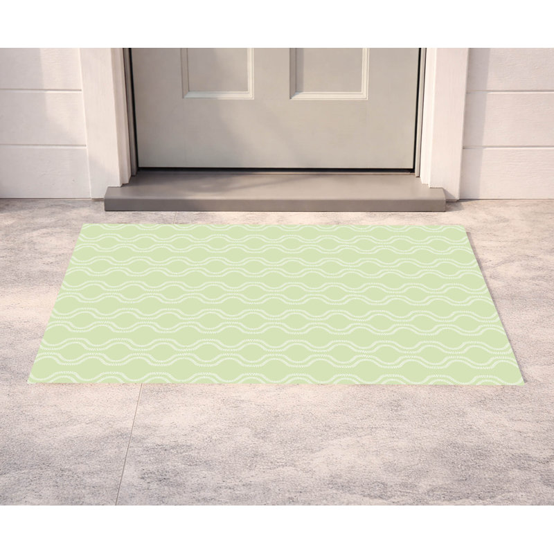 Paillasson Wavy Vine, Limette, L 17 po x L 24 po
