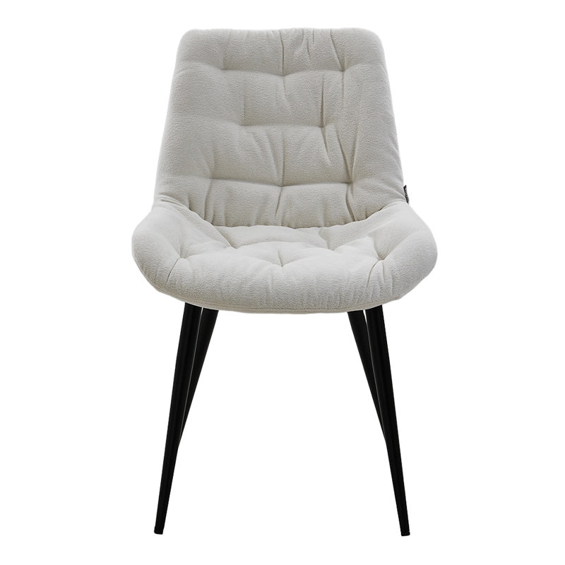 Brankovice 47cm H Teddy Upholstered Cantilever Chair, White