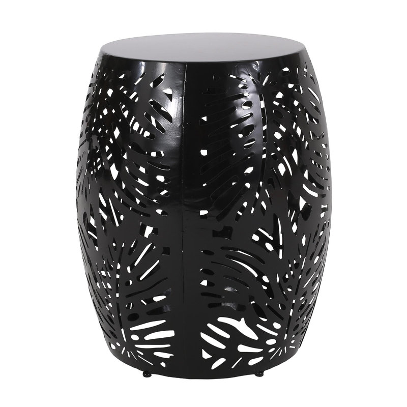 Metal End Table -Large, Black