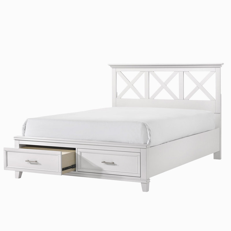 Deguzman X Storage Bed, Queen, White