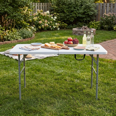 Table pliante réglable d'extérieur 4 pi