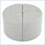 Ensemble de tables basses ovales avec rangement et 4 tabourets en tissu