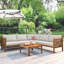 Ensemble de canapé 4 pièces avec table et coussins moelleux-1912726745