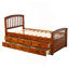 Orisfur. Lit plateforme simple avec rangement en bois massif et 6 tiroirs-268542974