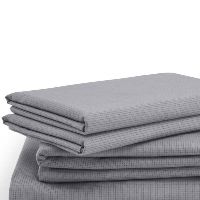 Tempur-ProAir Sheet Set, King Sheet Set + 1 Fitted Sheet/2 King Pillowcases, Cool Gray