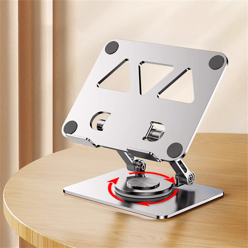 Universal 360° Rotating Tablet Stand For Ipad And Smartphones, Silver