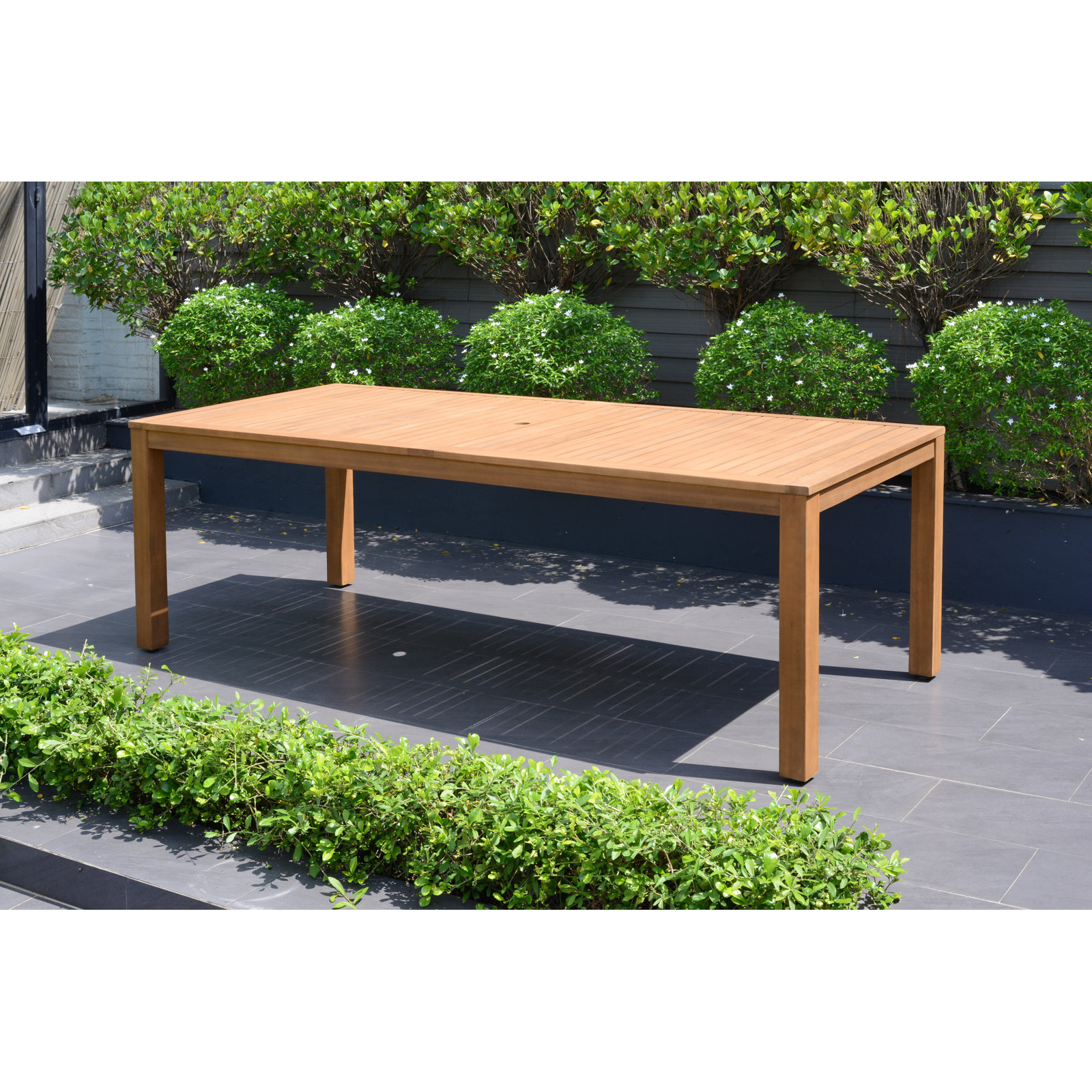 Anautica 88" Eucalyptus Patio Dining Set