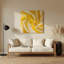 «Lyrical Abstraction 39», art mural en métal beige-404111885