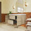 Meuble-lavabo mural simple lavabo de 120 cm avec comptoir en résine de pierre-145848041