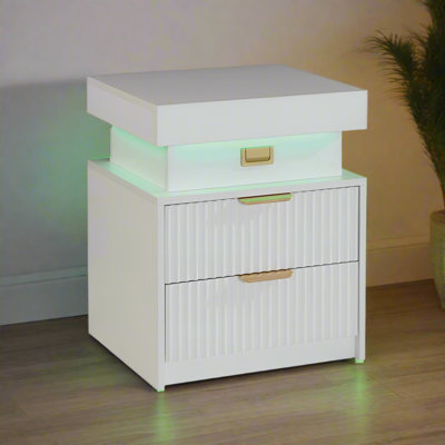 48cm W Manufactured Wood Bedside Table
