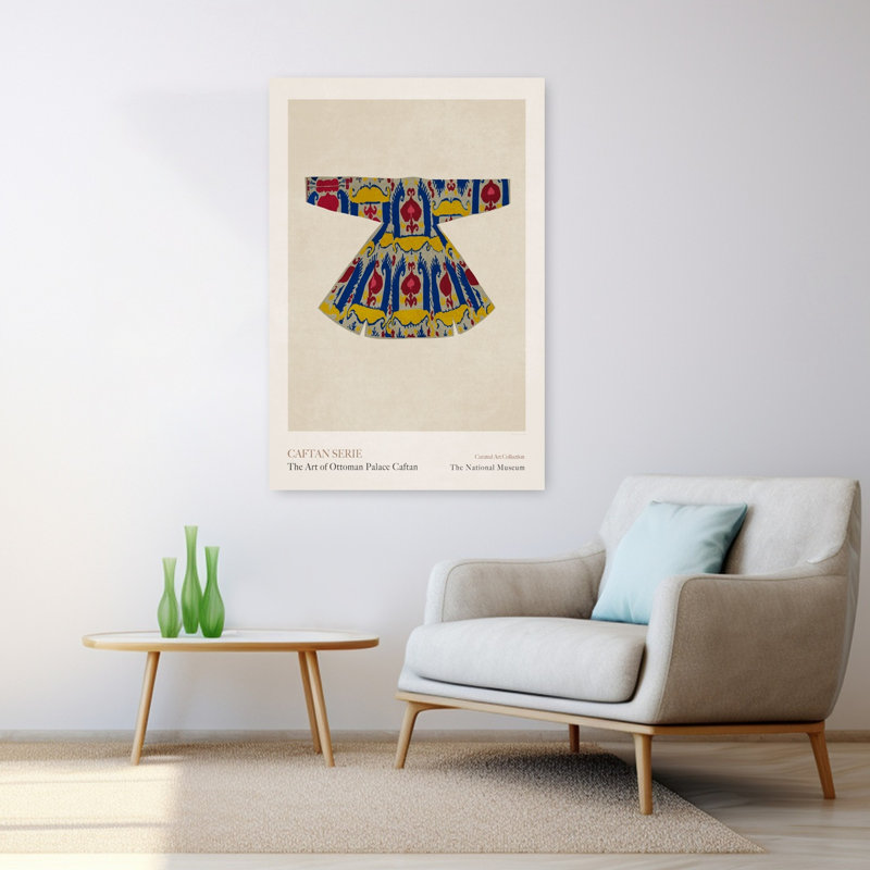 Ornement, repose-pieds, caftan, architecture colorée traditionnelle, art mural, H 48 po x l 32 po