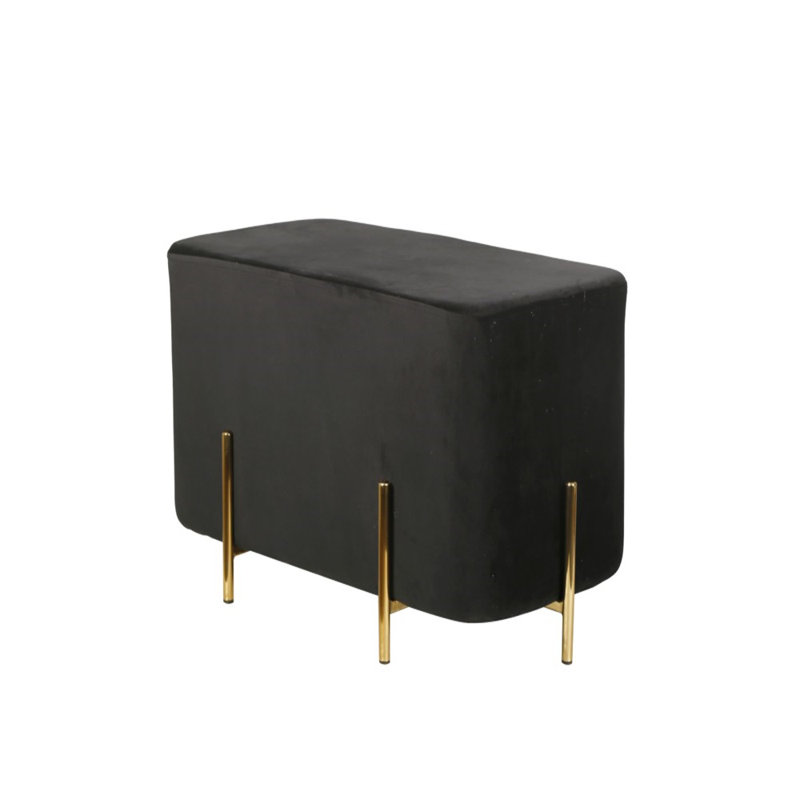 Repose-pieds rembourré avec rangement Weitman, Beige
