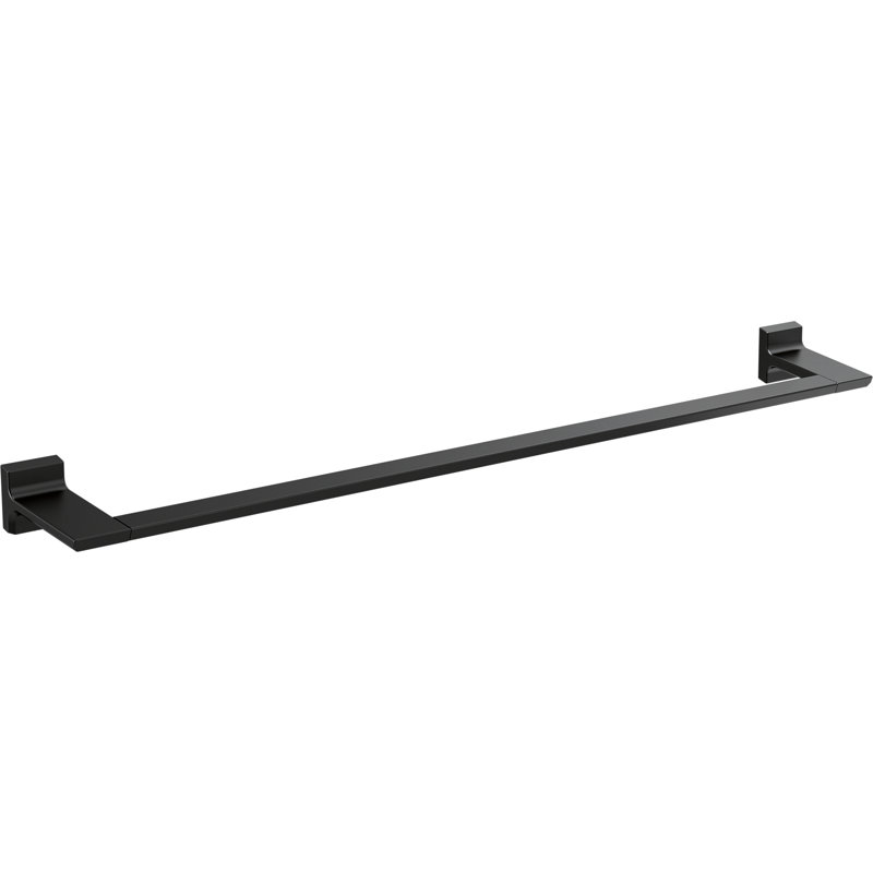 Barre à serviettes murale pivotante 30 po, Noir mat