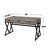 Steel Writing Desk with Built-In Electrical Outlet