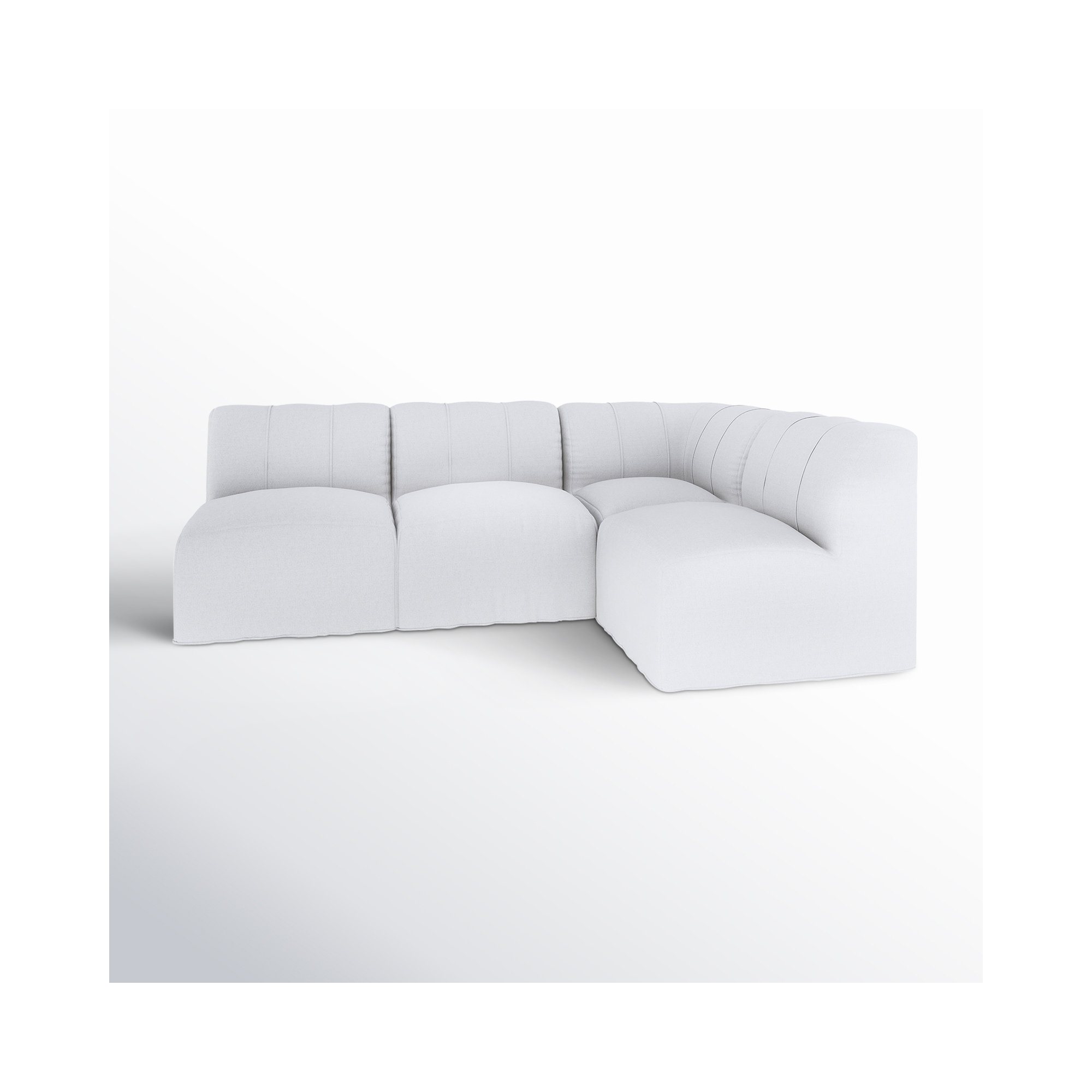Praia 96" Sunbrella Outdoor Sofa, Canvas White Sunbrella® Canvas