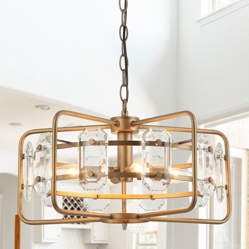 Genoa 4 - Light Dimmable Chandelier, Gold
