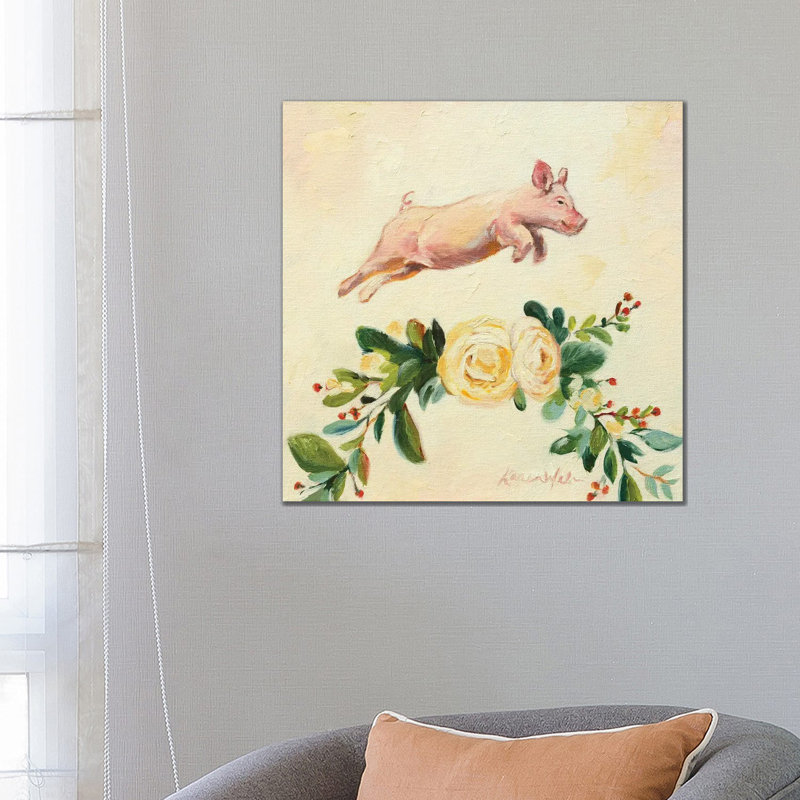 Trusting The Moment by Karen Weber - Wrapped Canvas Painting, 66.04 cm H x 66.04 cm W