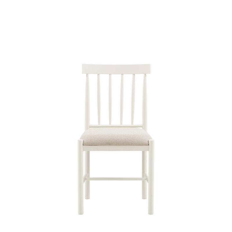 Polyester Blend Upholstered Accent, White, White