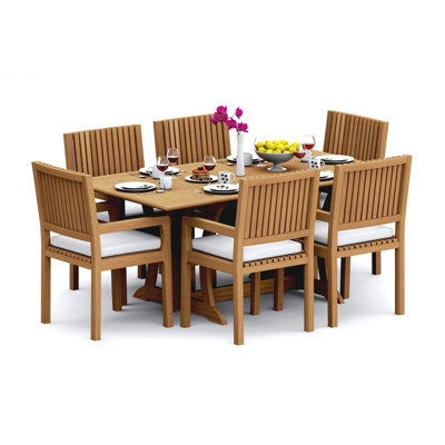 Maldives Teak Wood Patio Dining Set with