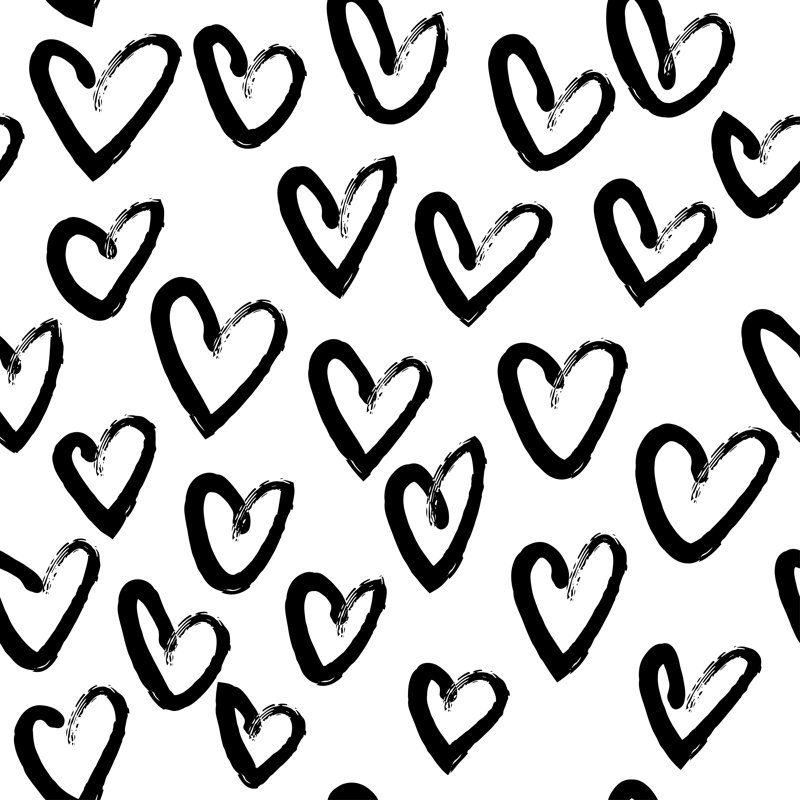 Heart Shape Background by Katflare - Wrapped Canvas Print, 30cm H x 30cm W x 3.8 cm D