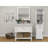 1 Door And Drawer Floor Cabinet, White, , Enhances Storage Options In Various Rooms White 1-door 1 Robust Construction, Ideal For Home Settings
