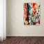 Art mural sur toile tendue - "Charivari" de Sylvie Demers pour décoration de salon, de chambre à coucher ou de bureau - 35 x 47-22073996