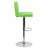 Winnols Contemporary Vinyl Adjustable Height Barstool with Panel Back and Chrome Base-93930749