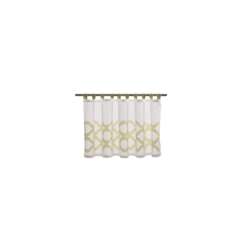 Viridian Sheer Curtain, 140cm W x 50cm H, Taupe
