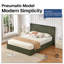 Lit plateforme tapissier hydraulique avec rangement relevable-907572808-907572811