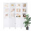 Cloison de style cadre 4 panneaux, blanc pur-126671376