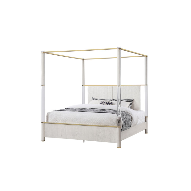 Malco Queen Oak Four Post Bed