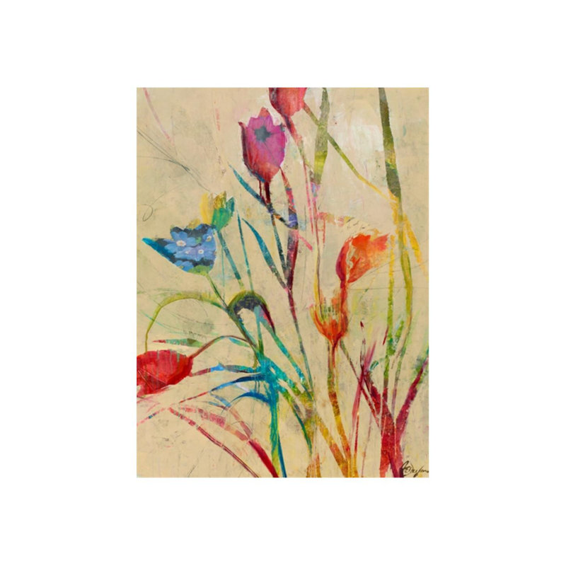 Floralessence II - Peinture, H 40 po x l 30 po, Plexi