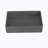 19.68'' Concrete Vessel Rectangular Modern Dark Gray With Patterns Bathroom Sink-126237349