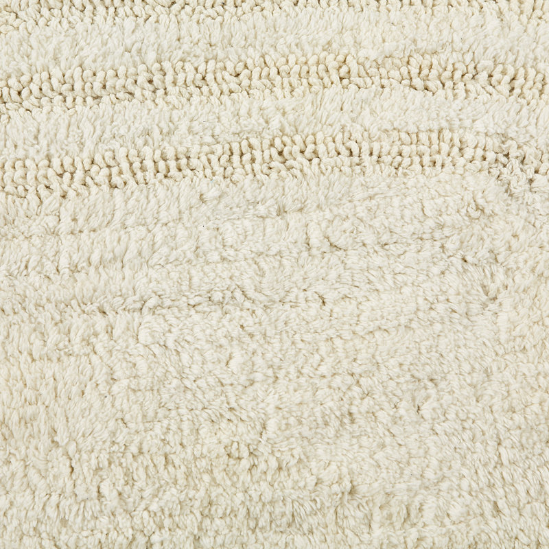 Tapis de bain crochet, l 17 po x L 24 po, Crème