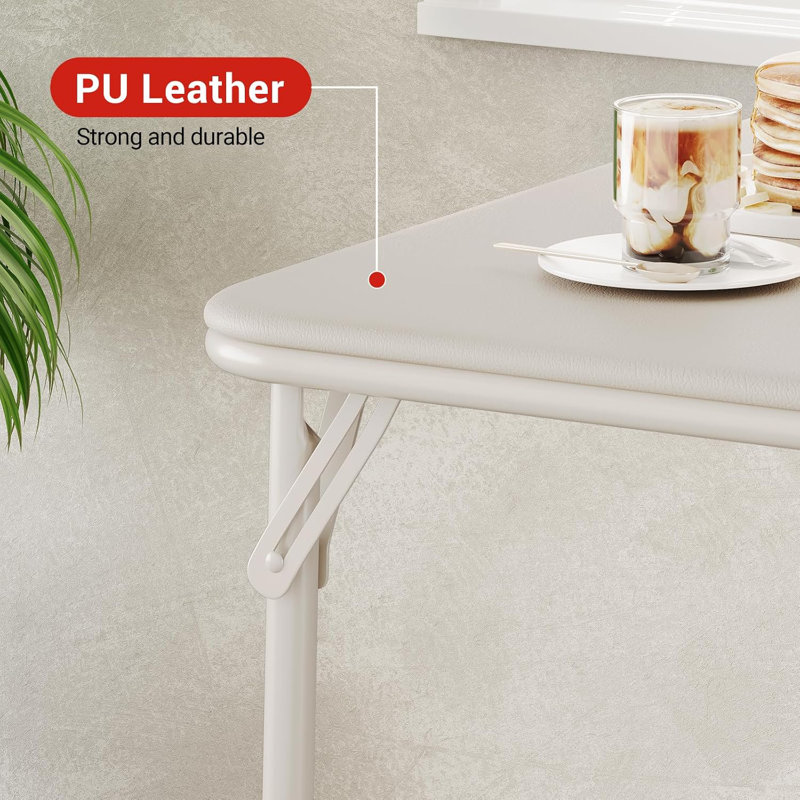 Folding Table, Beige