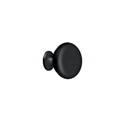 Deltana KR114U19 Knob Round Solid in Paint Black