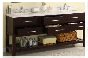 Priva 72" Double Bathroom Vanity Base Only